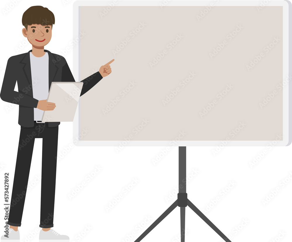 Office man wear black suit character design. Presentation in various action with emotions, running, standing and walking. Office man wear black suit character design. Presentation in various action with emotions, running, standing and walking.