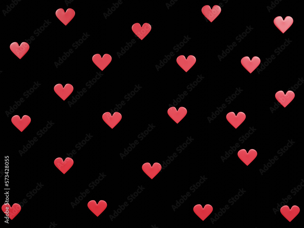 red paper hearts, love, background