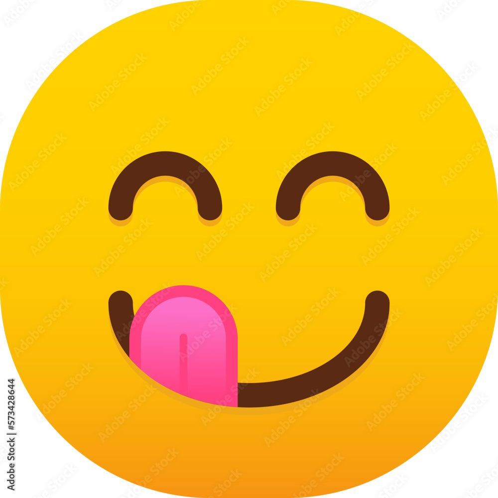Yum face savouring food emoji Yum face savouring food emoji