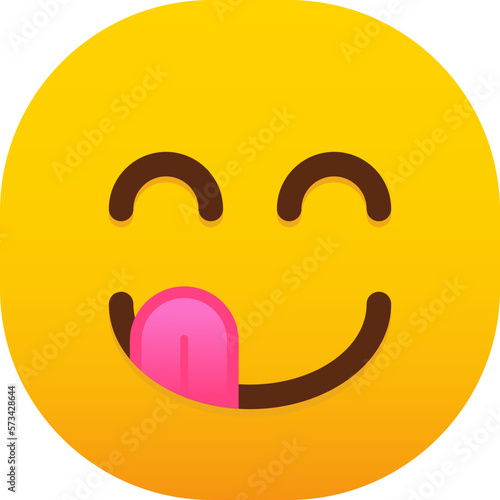 Yum face savouring food emoji
