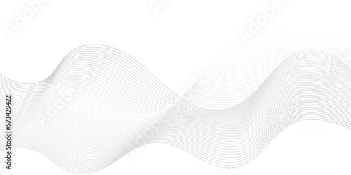  Abstract white paper wave background and abstract gradiant and white wave curve lines banner background design. Vector illustration. Modern template abstract design flowing particles wave.