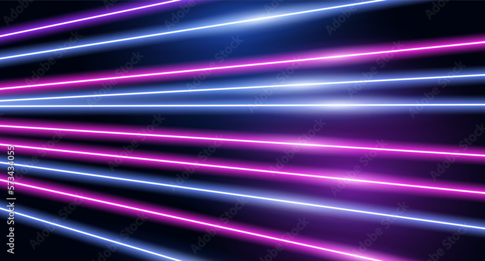 Abstract dark background with neon blue-purple and pink rays. Backdrop for banners, posters or flyers, signage and business, advertising and websites, covers, social media and design Abstract dark background with neon blue-purple and pink rays. Backdrop for banners, posters or flyers, signage and business, advertising and websites, covers, social media and design