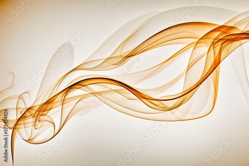 An Abstract Flowing Pattern of Orange Smoke, Background Gradient, Created by Generative AI Technology
