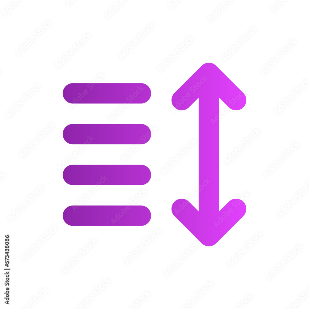 sort gradient icon sort gradient icon
