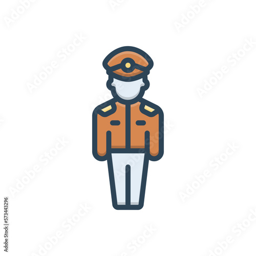 Color illustration icon for corp