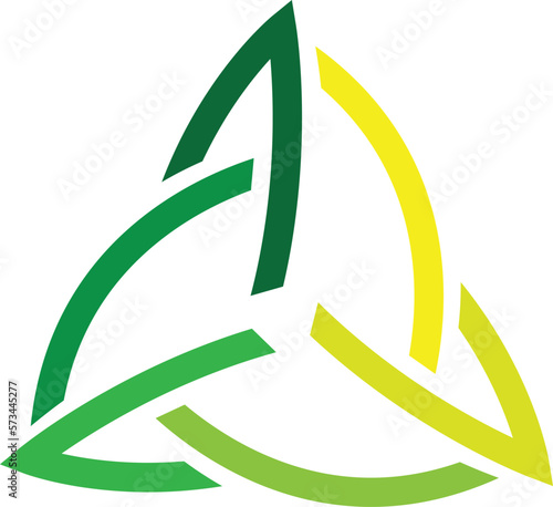 green arrow icon or logo vector image