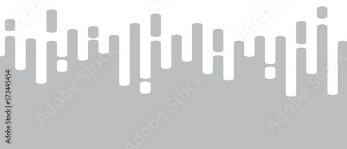 Grey abstract lines on white background. Trendy abstract lines transition background for backdrop, cover, wallpaper and banner. Rounded lines halftone for brochure, layout and flyer. Creative vector