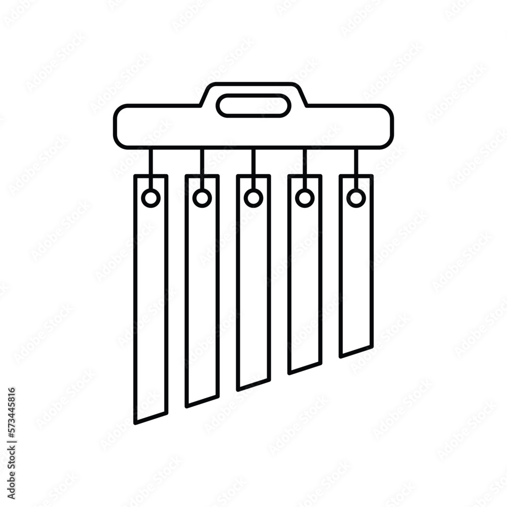 Tubular bells icon design. Percussion tubular bells vector icon. isolated on white background Tubular bells icon design. Percussion tubular bells vector icon. isolated on white background