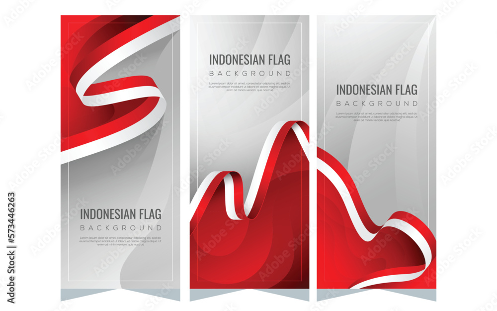 Fototapeta premium Indonesia flag background. Indonesia independence day