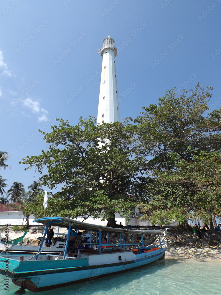 Lighthouse on the Lengkuas Island, Bangka Belitung, Indonesia