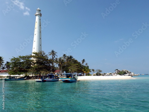 Lighthouse on the Lengkuas Island, Bangka Belitung, Indonesia