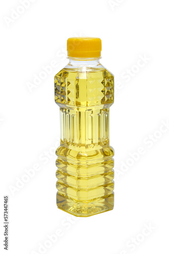 Palm cooking oil in a plastic bottle white background