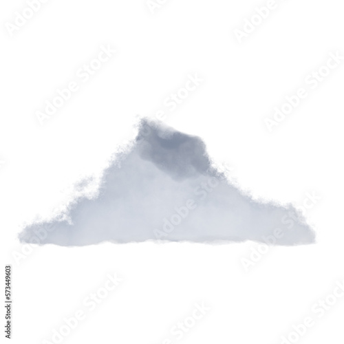 Cloud isolated on white background.