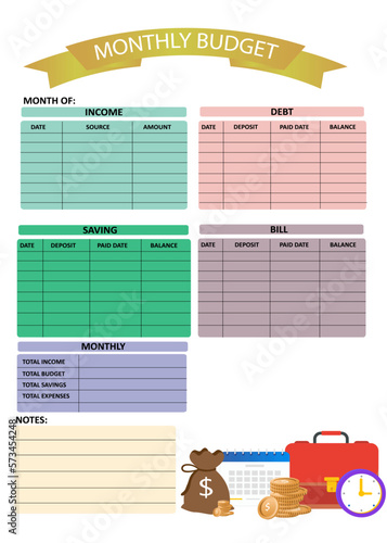 monthly budget planner 2023