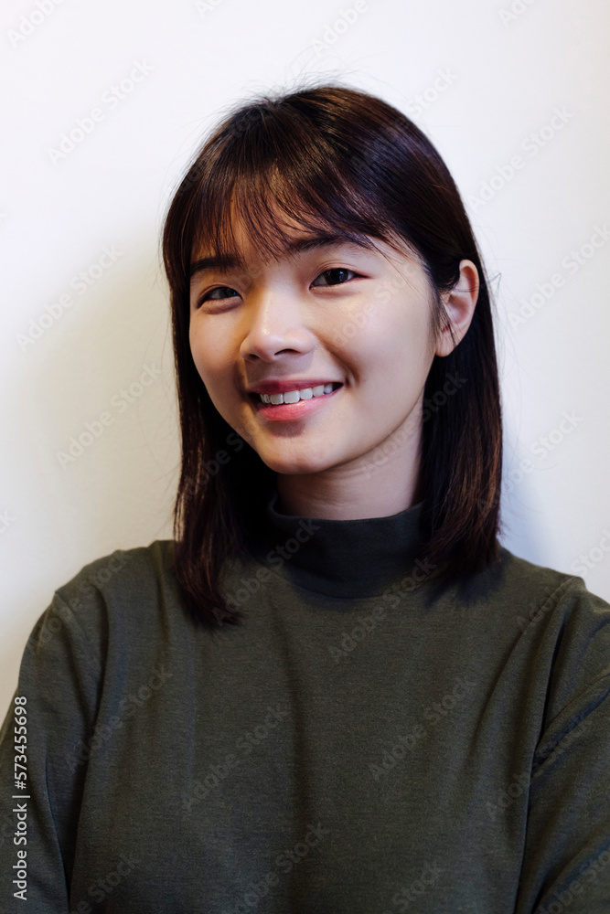 Portrait of smiling young woman Portrait of smiling young woman