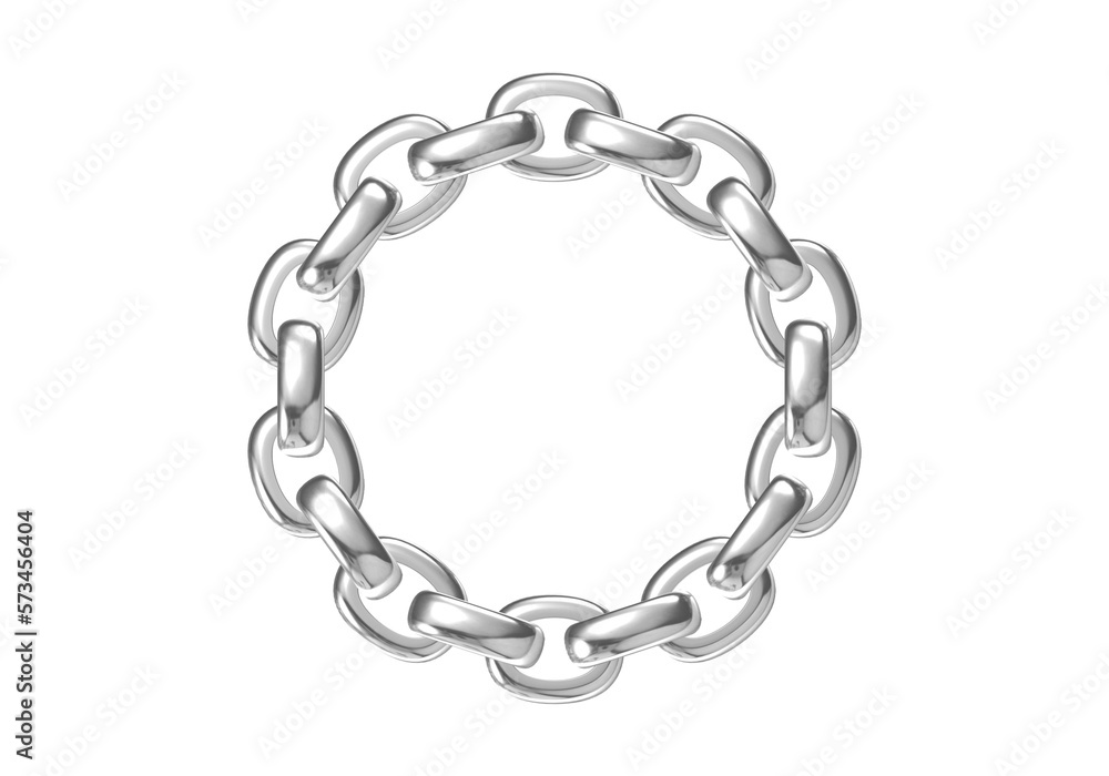 Fototapeta premium Wedding ring 3D rendering (high resolution 3D image)