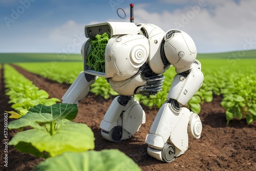 Robotics in smart agriculture. Farming with the help of intelligent machines | generative AI