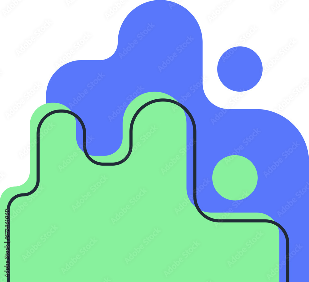 Obraz premium Abstract Geometric Corner Element