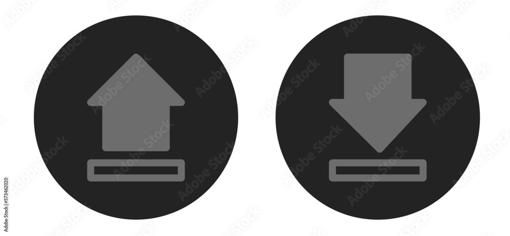 upload and download icon with Monochrome color upload and download icon with Monochrome color