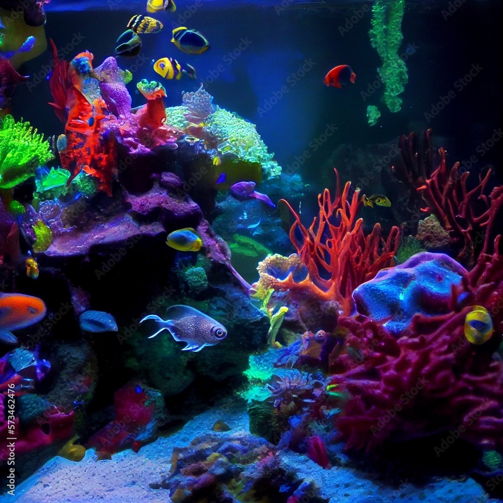 Naklejka premium Fished on the sea, created with Generative AI technology