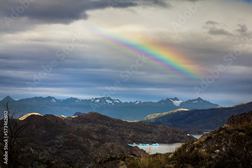 Rainbow in Patagonia photo