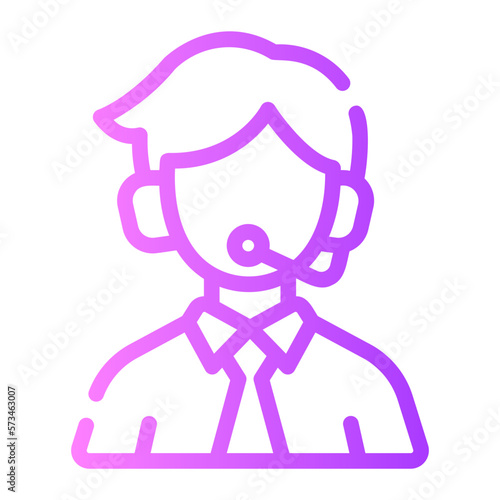 commentator gradient icon