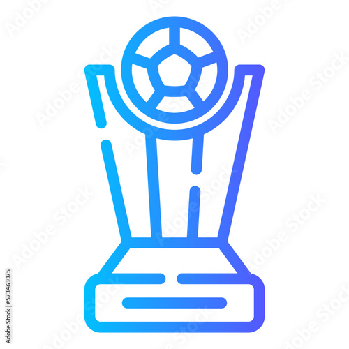 trophy gradient icon photo