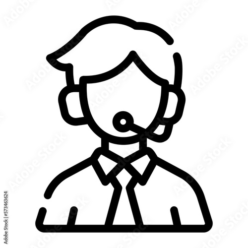 commentator line icon