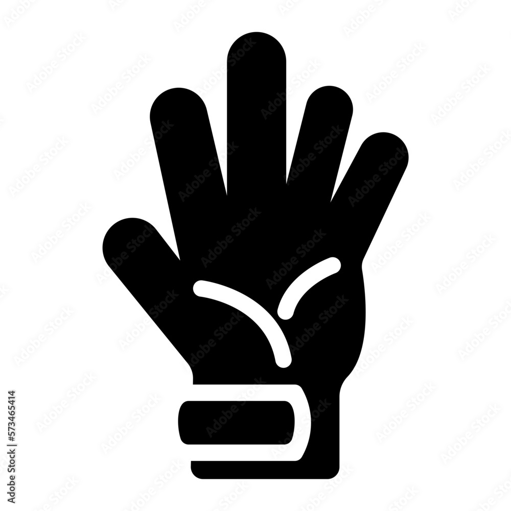 Obraz premium gloves glyph icon