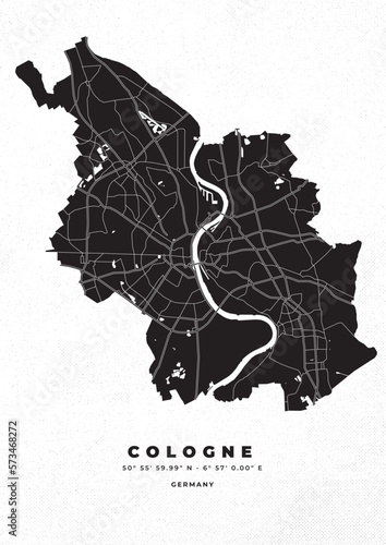 Cologne Map Poster and Flyer	