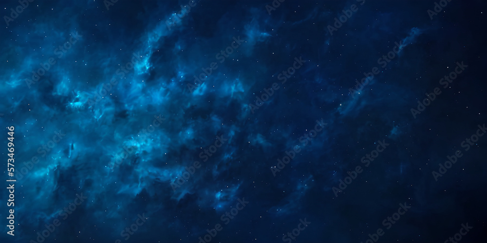 abstract dark blue background, copy space for text, illustration, Generative, AI