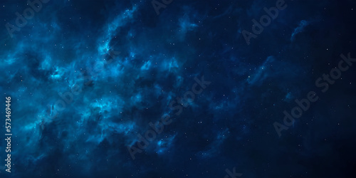 abstract dark blue background, copy space for text, illustration, Generative, AI