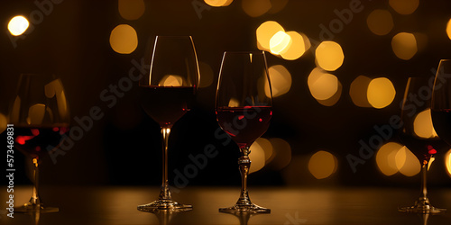 glass of wine with blur bok...