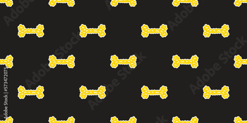 dog bone seamless pattern paw footprint cheese vector puppy food pet toy breed cartoon doodle gift wrapping paper repeat wallpaper tile background illustration design isolated