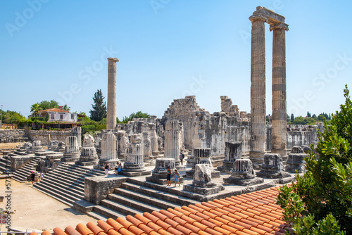 Didyma Apollo Temple, one of the most important prophecy centers of the ancient world, is located in the city center of Didim district of Aydın Province photo