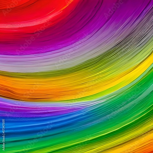 Rainbow oil painted Background Illustration. AI generated illustration