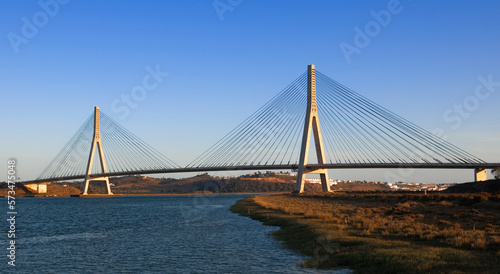 international bridge in the Guadiana river between spain and portugal