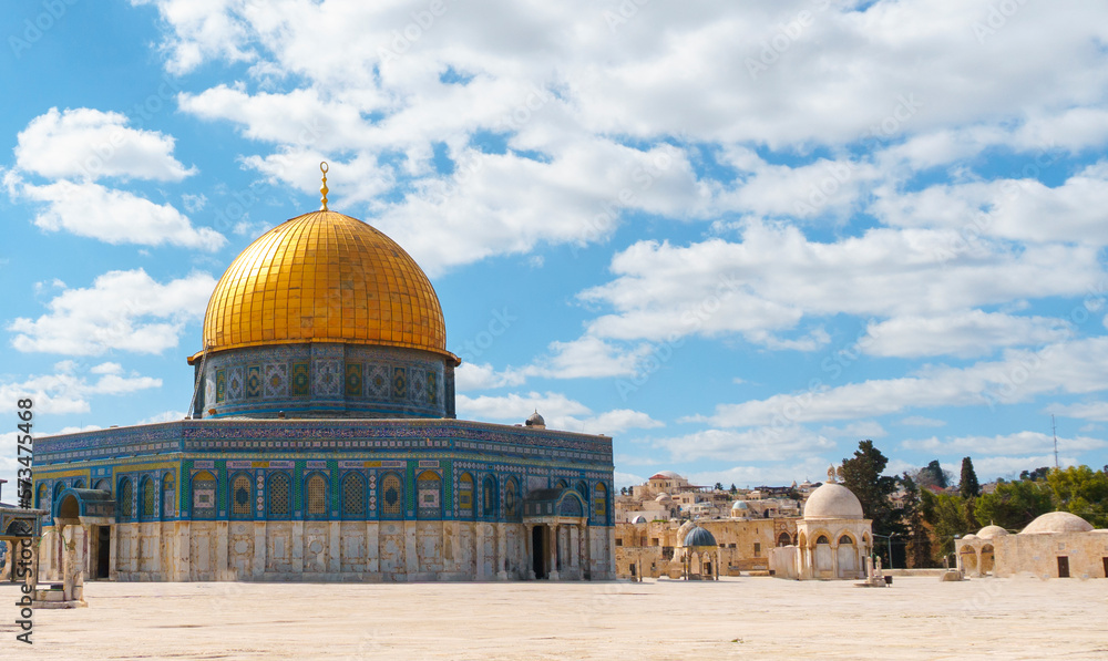 The Dome of the rock, Al-Aqsa Mosque, Jerusalem old city, Palestine

