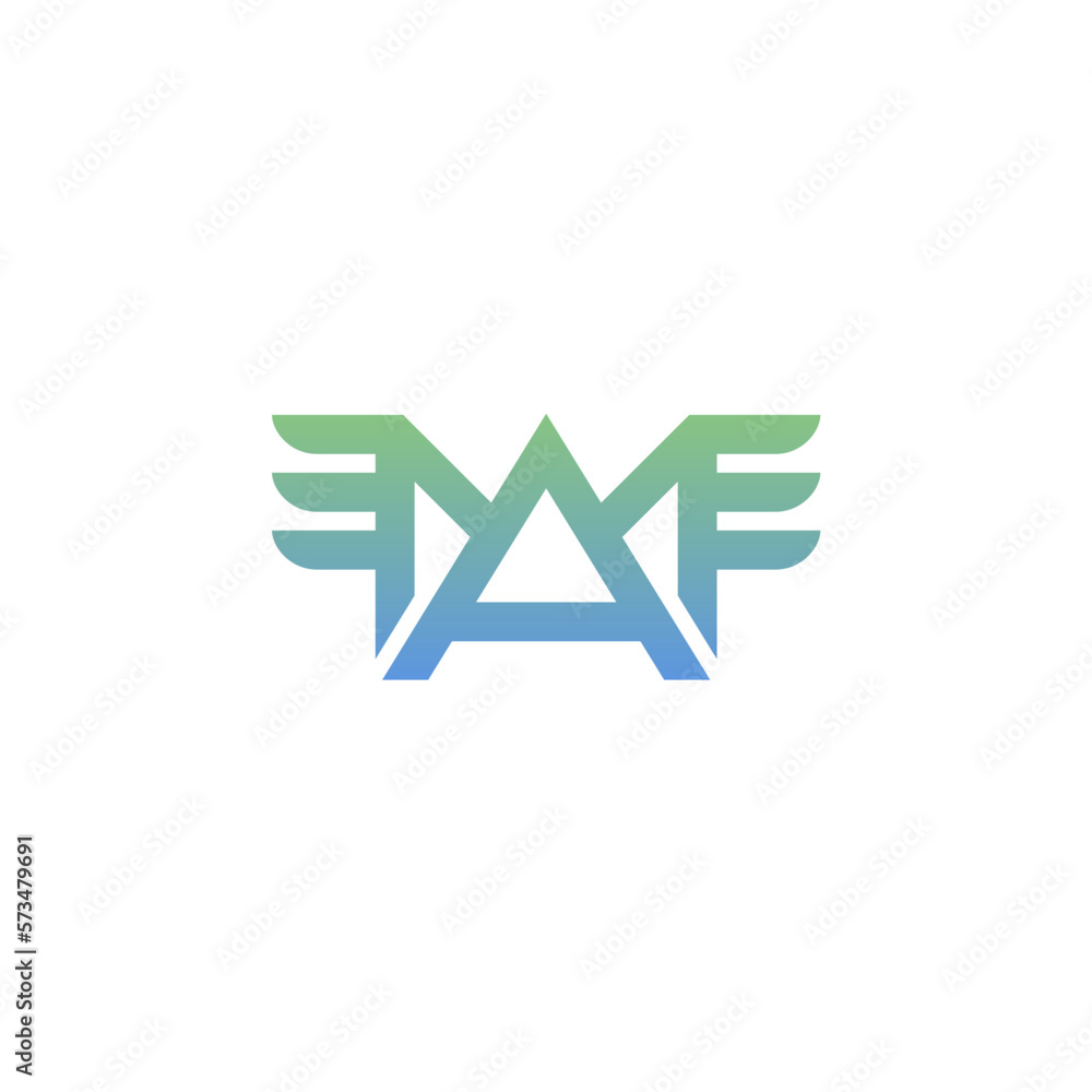 Letter A and M with Wing Logo Letter A and M with Wing Logo