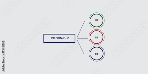 Infographic Template Design with 3 Choices or Steps. Can be used for Process diagrams, presentations, Layouts and More