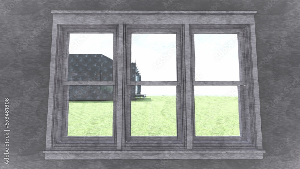 window in the old house window in the old house