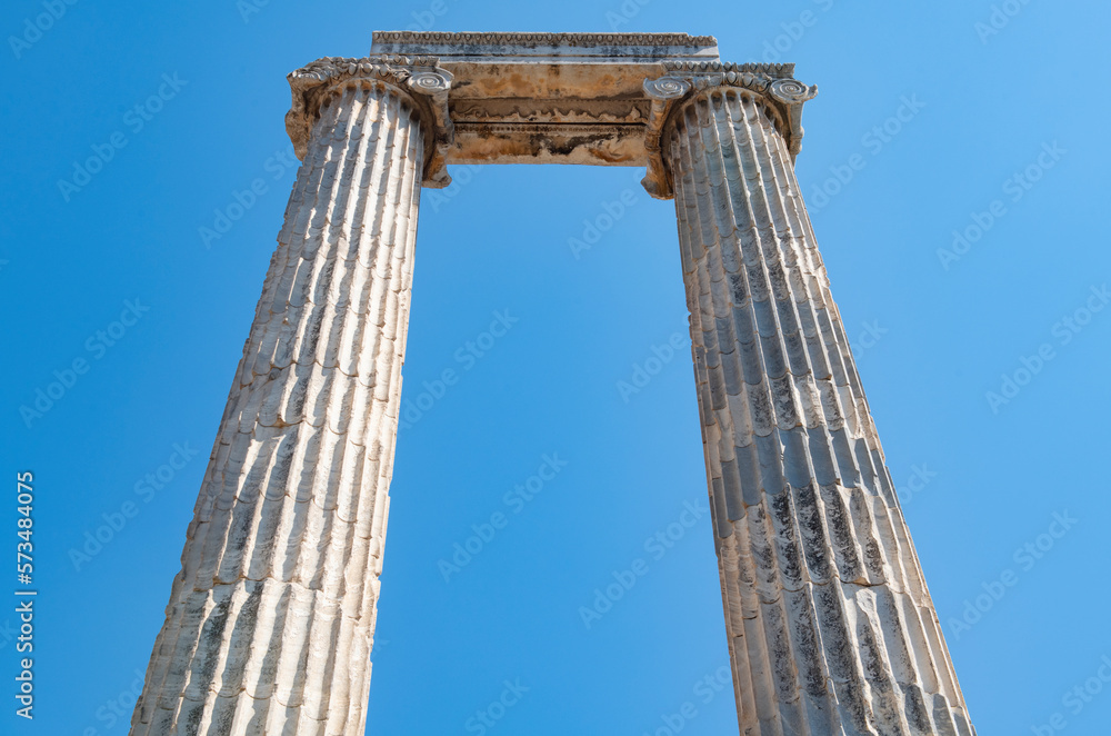 Didyma Apollo Temple, one of the most important prophecy centers of the ancient world, is located in the city center of Didim district of Aydın Province
