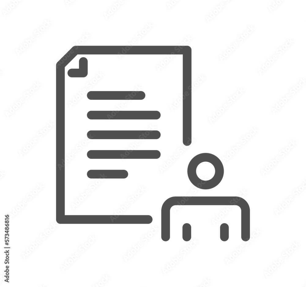 Documents related icon outline and linear vector. Documents related icon outline and linear vector.