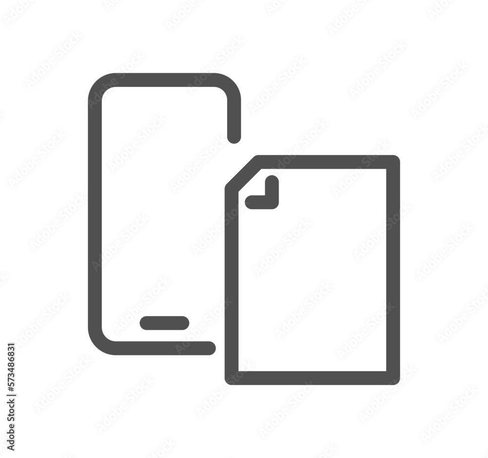 Documents related icon outline and linear vector. Documents related icon outline and linear vector.