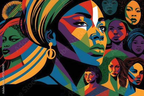 Bold and inspiring graphic that celebrates the diversity and strength of women from all ethnic and racial backgrounds - International Women's Day 2023 - 2