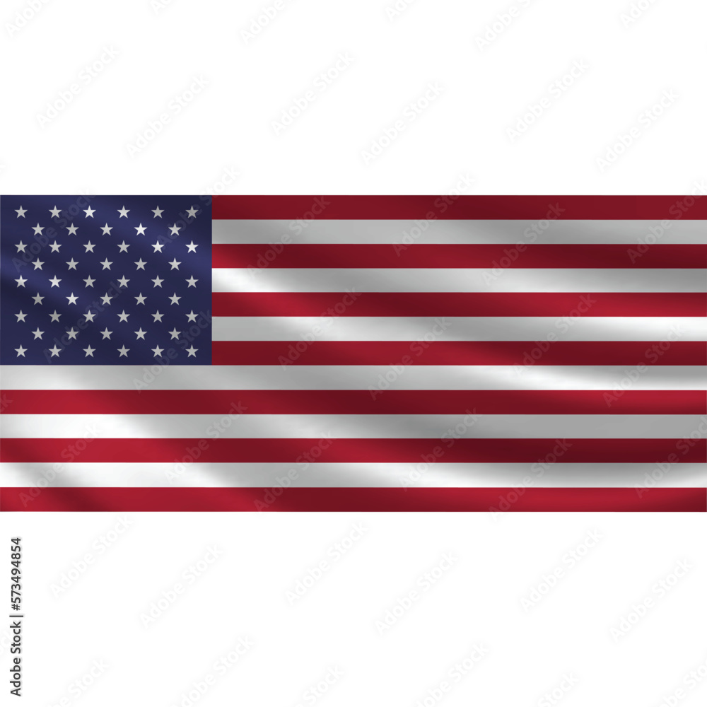 Naklejka premium USA waving flag textile