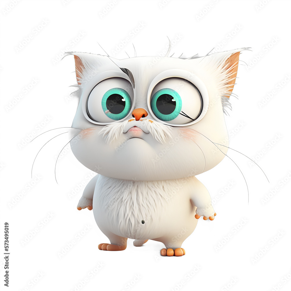 Fototapeta premium 3D Cat Character