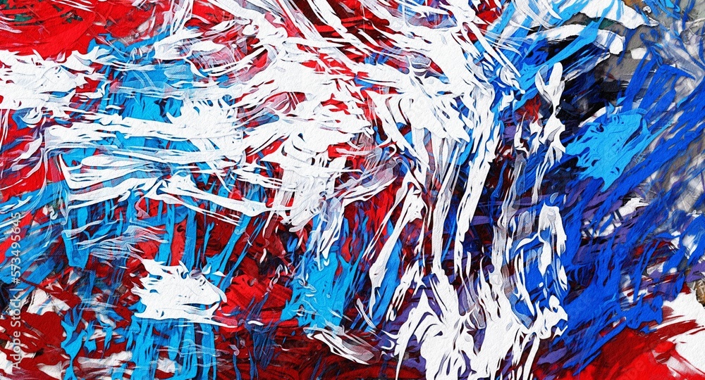 Abstract Grunge Background Graphic Watercolor Stylization on Textured Canvas of Chaetic Strokes of Paint Spots