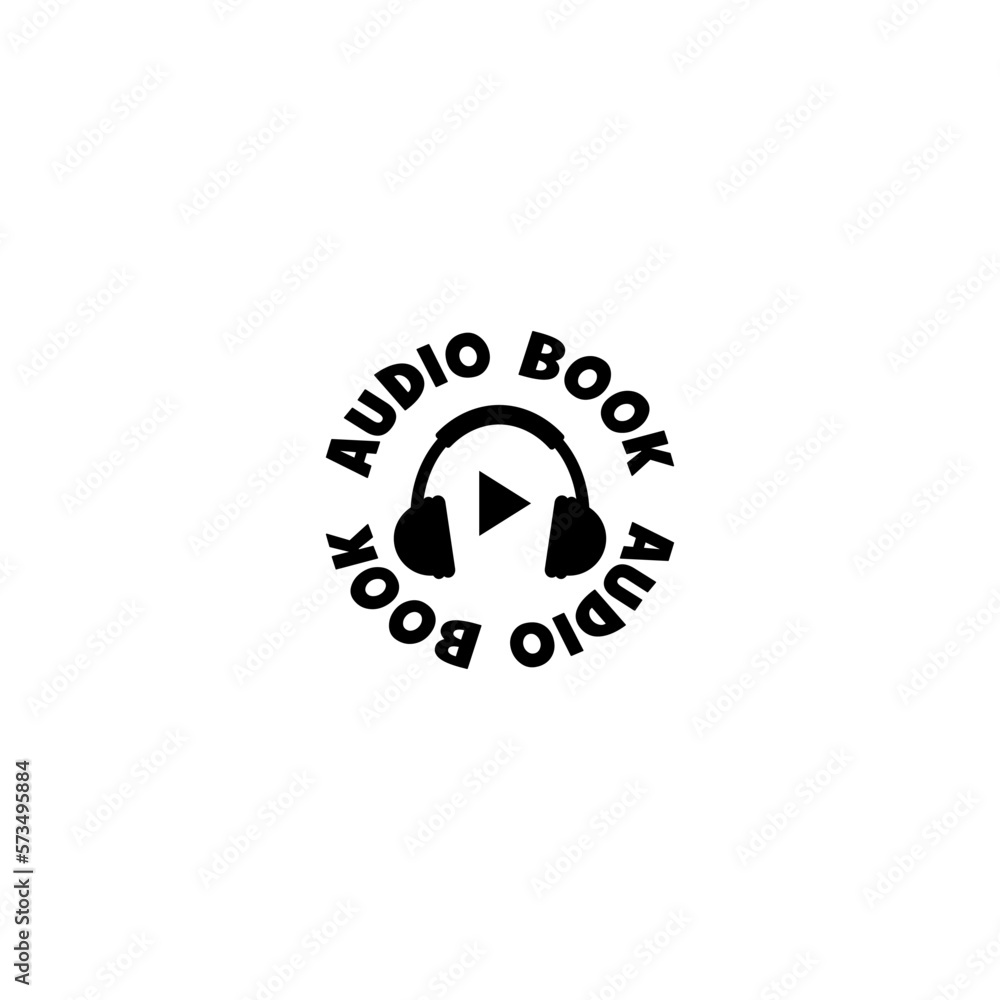 Audio book icon isolated on white background. Audio book icon isolated on white background.