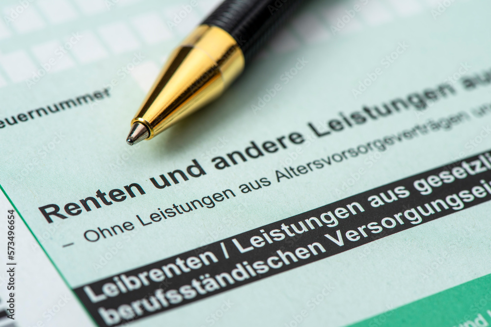 Formular für Steuererklärung beim Finanzamt Formular für Steuererklärung beim Finanzamt